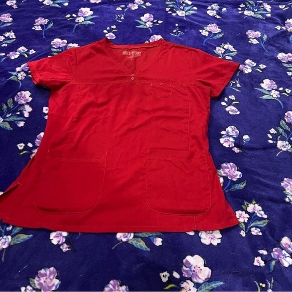 Grey's Anatomy Red Short Sleeve Top